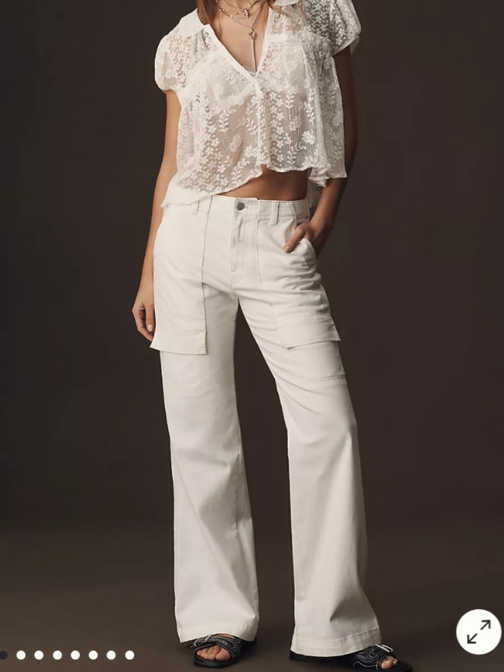 NWT Pilcro Relaxed Utility Pants Sz 33 Tall